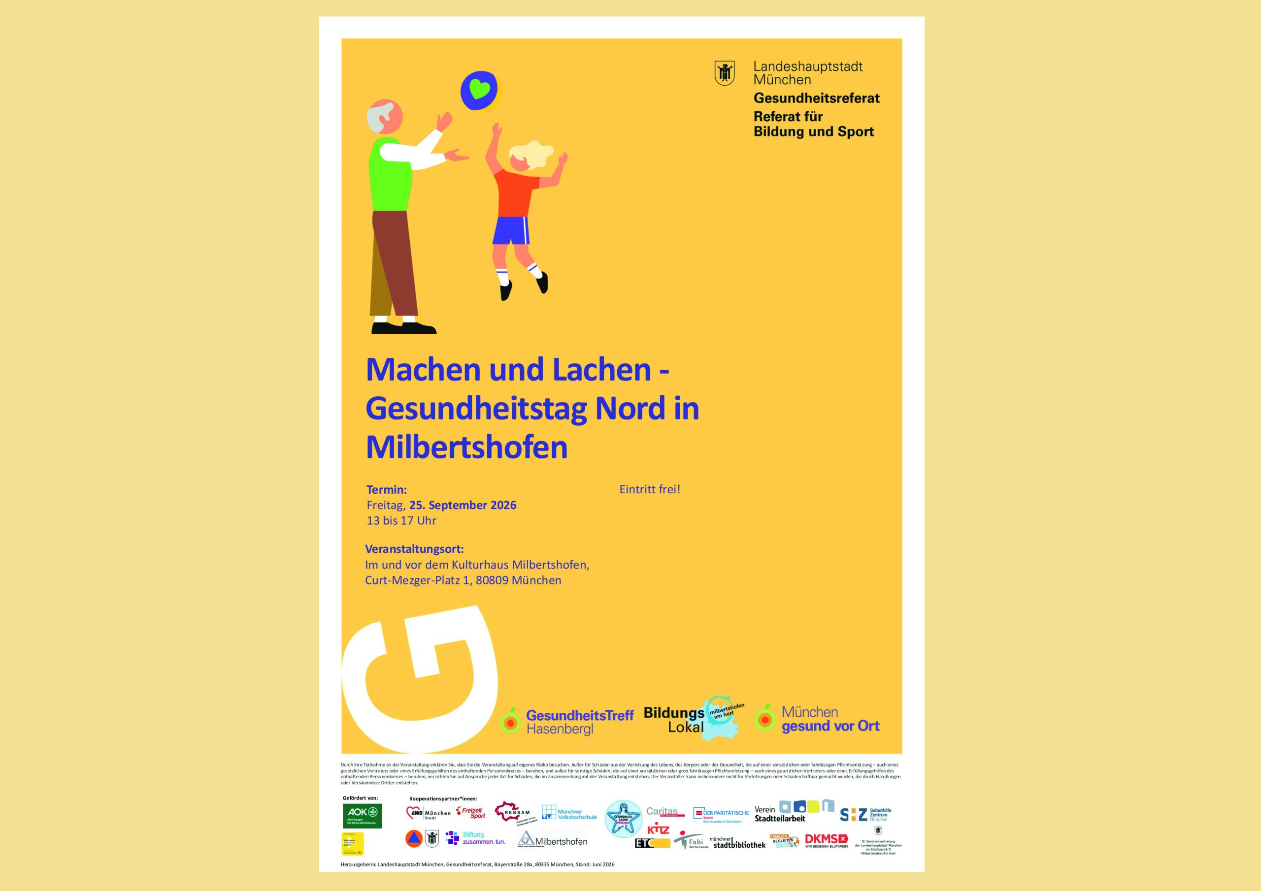 Machen und Lachen - Gesundheitstag Nord in Milbertshofen
