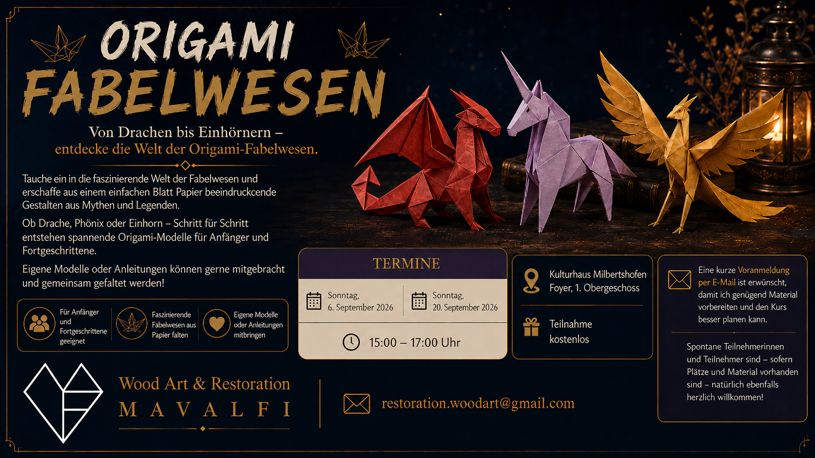 Origami - Fabelwesen